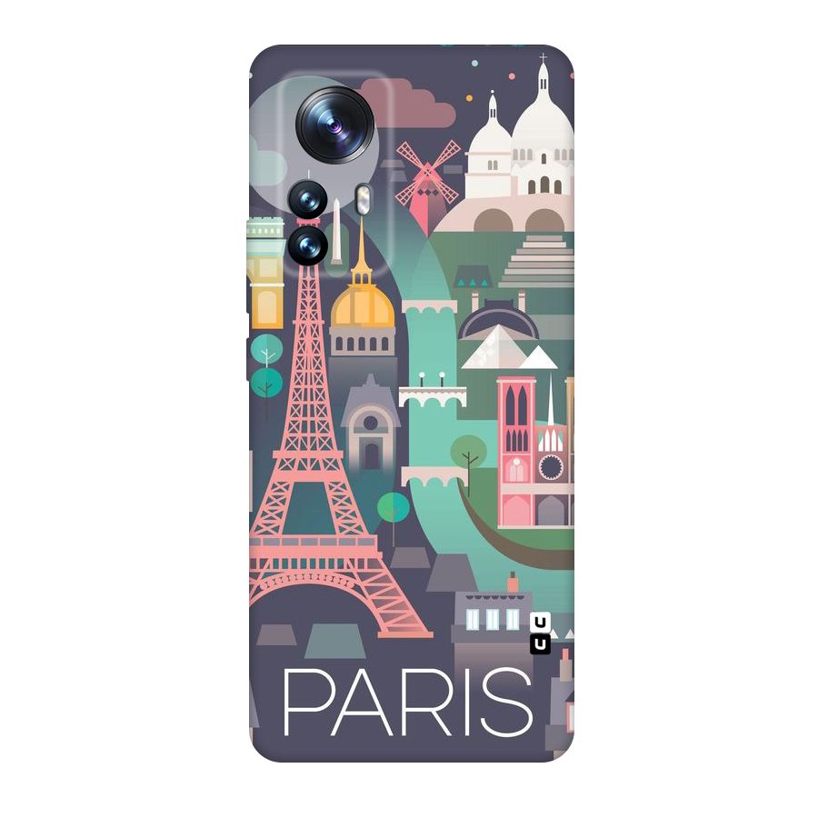Pink Cute Tower Original Polycarbonate Back Case for Xiaomi 12 Pro