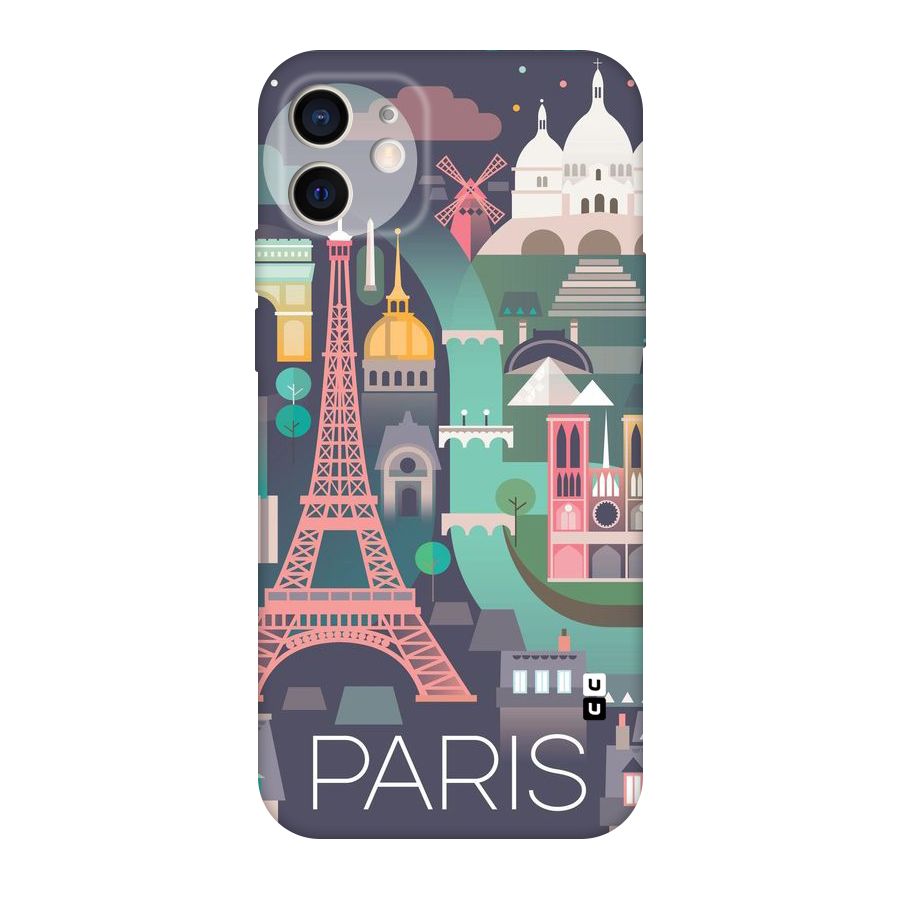 Pink Cute Tower Original Polycarbonate Back Case for iPhone 12