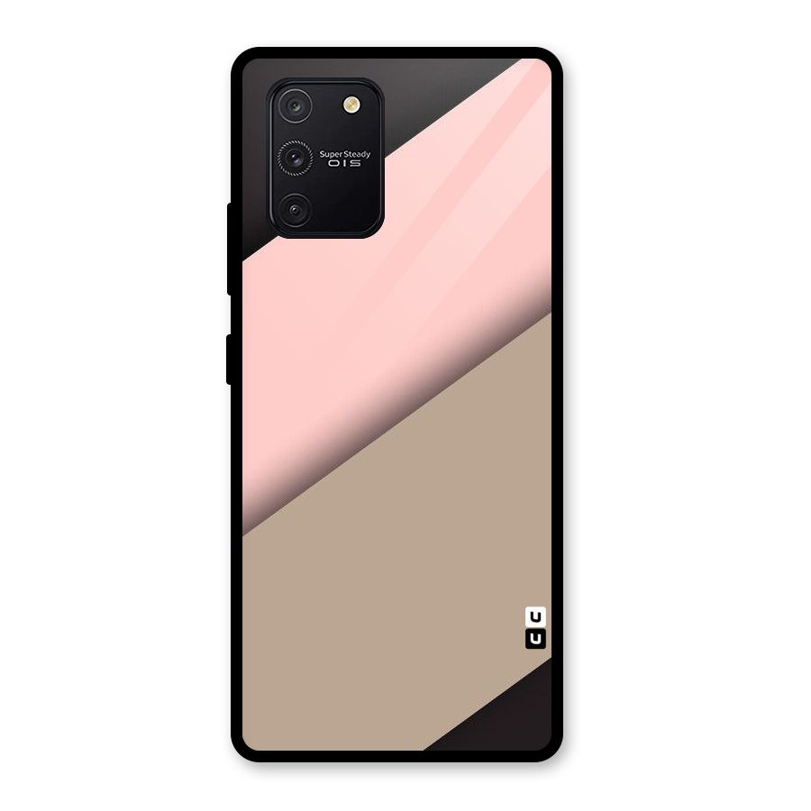 Pink Diagonal Glass Back Case for Galaxy S10 Lite
