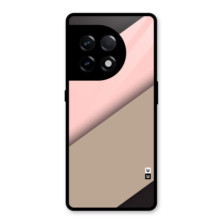 Pink Diagonal Glass Back Case for OnePlus 11R
