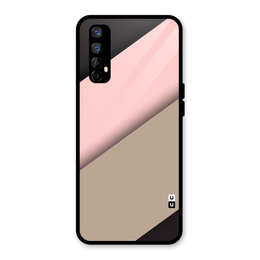 Pink Diagonal Glass Back Case for Realme Narzo 20 Pro