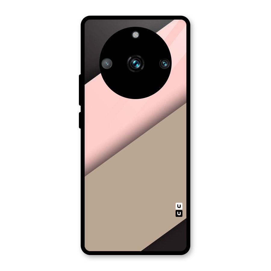 Pink Diagonal Glass Back Case for Realme Narzo 60 Pro
