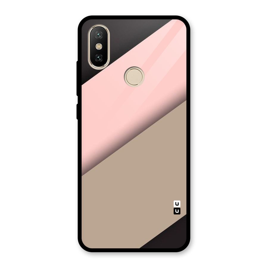 Pink Diagonal Glass Back Case for Redmi A2