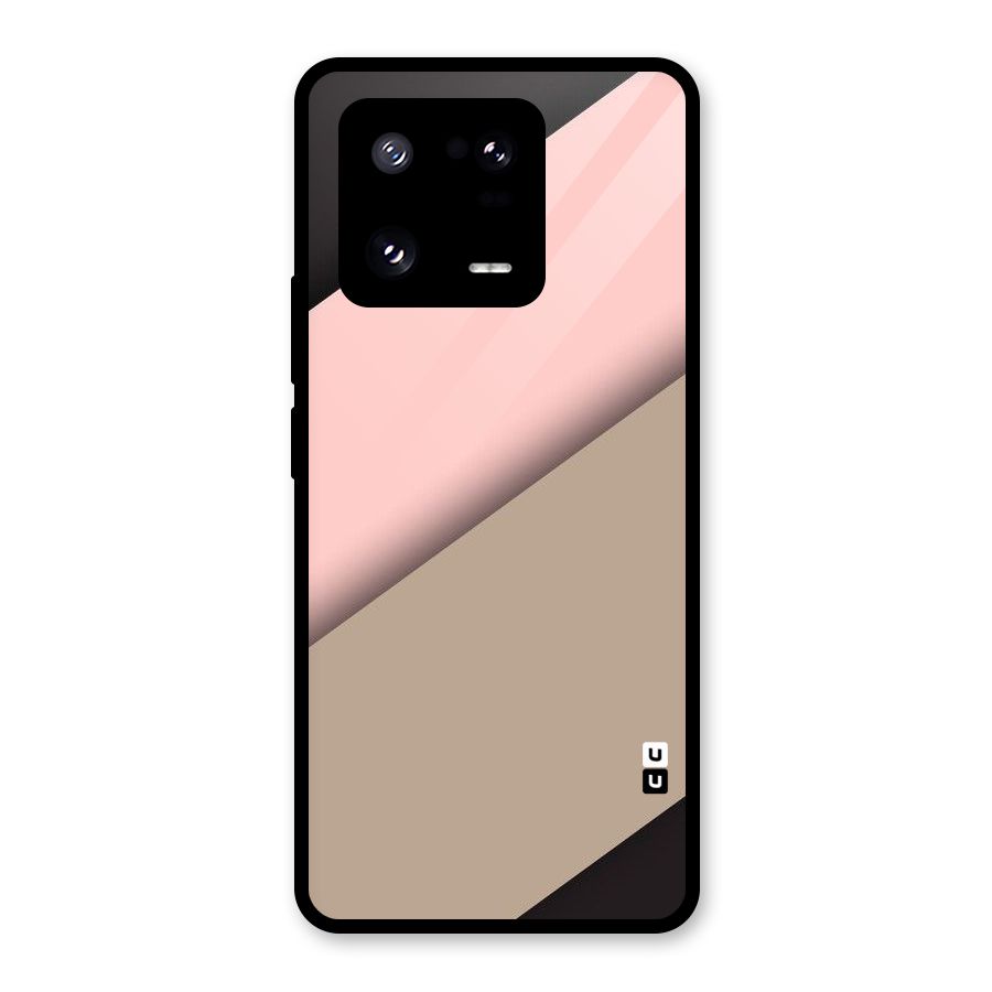 Pink Diagonal Glass Back Case for Xiaomi 13 Pro