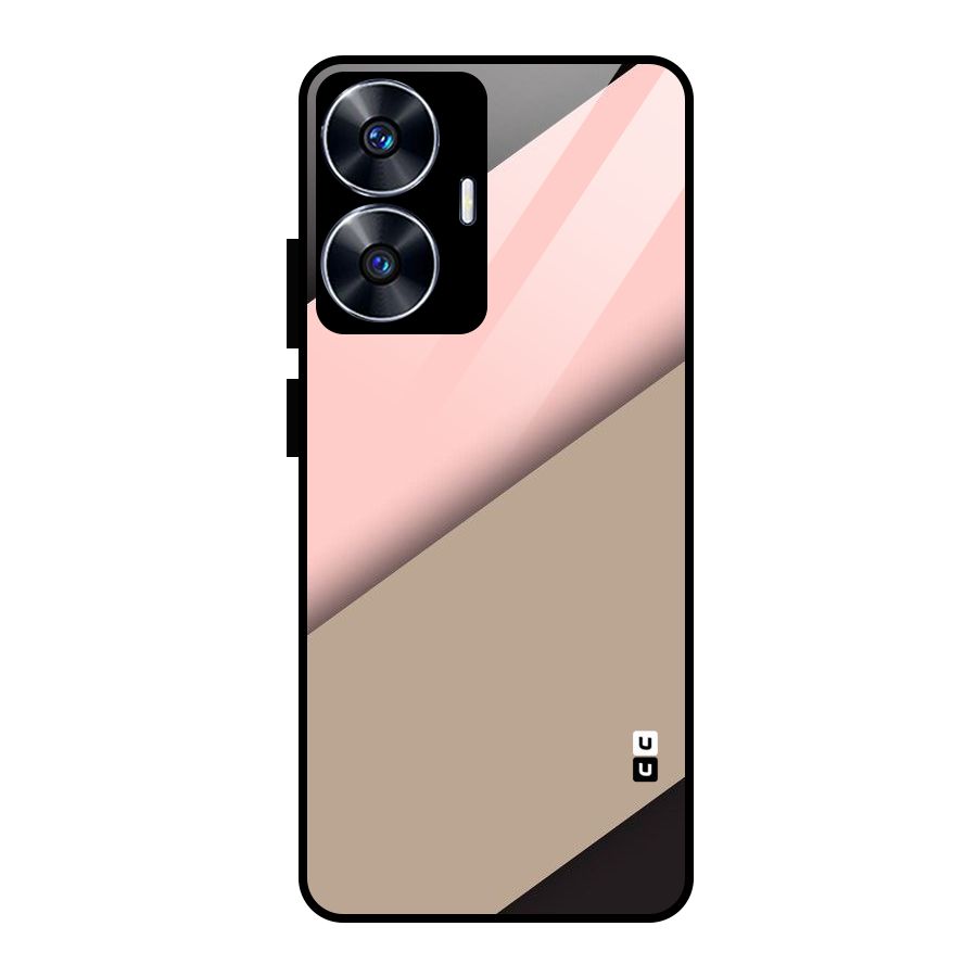 Pink Diagonal Glass Back Case for realme C55