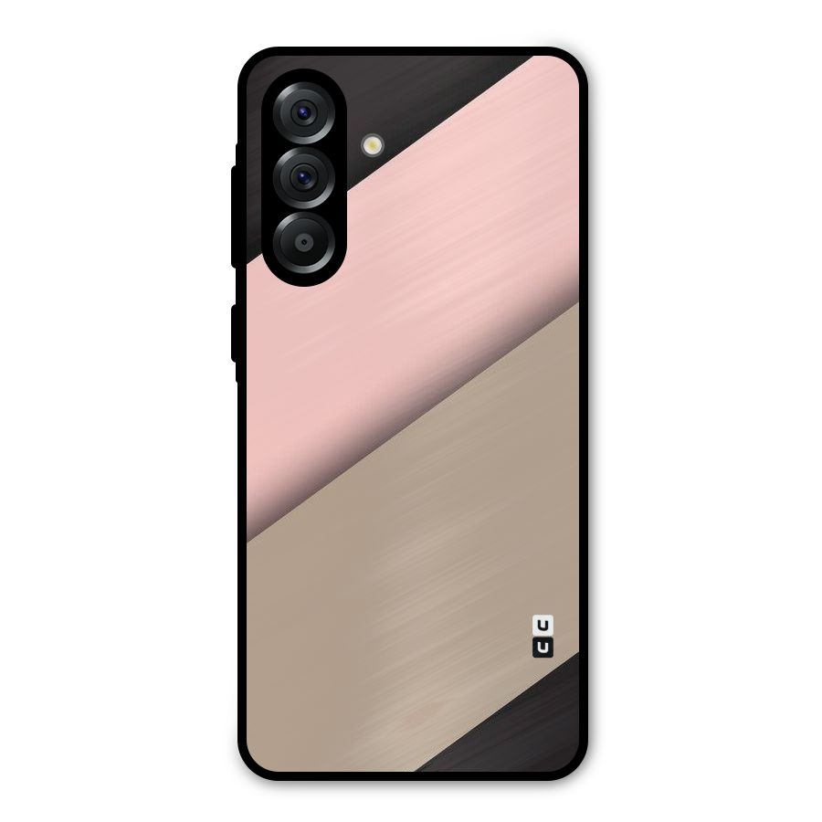 Pink Diagonal Metal Back Case for Galaxy A56