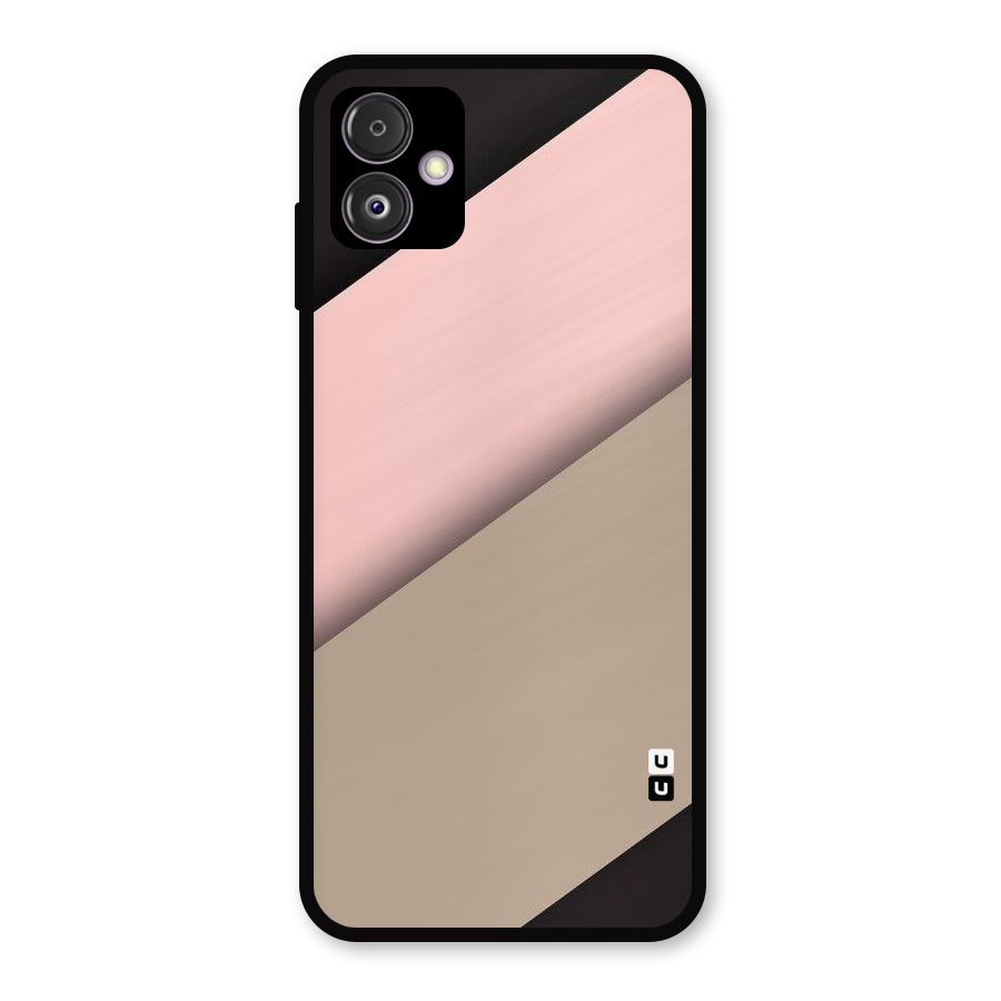 Pink Diagonal Metal Back Case for Galaxy F14