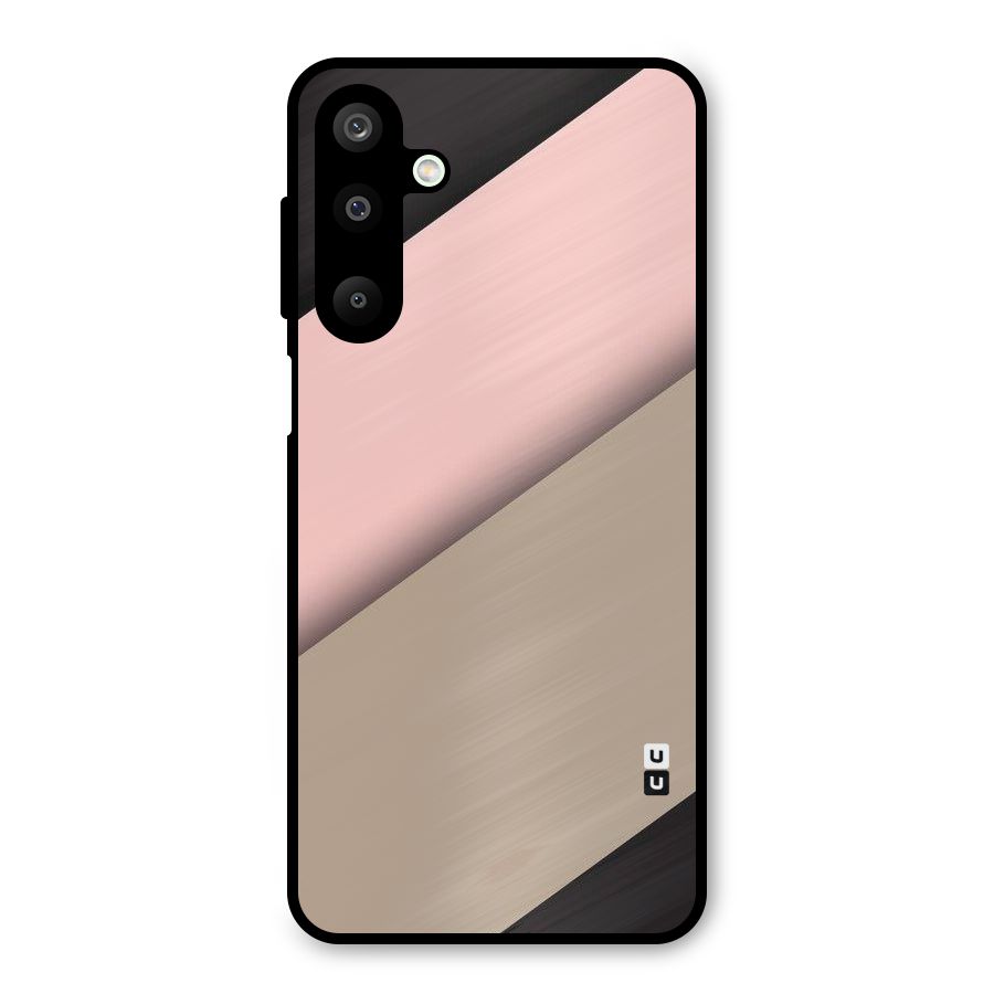 Pink Diagonal Metal Back Case for Galaxy M16