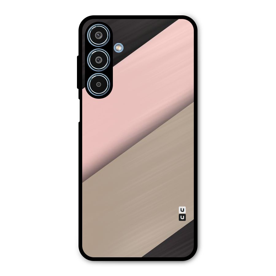 Pink Diagonal Metal Back Case for Galaxy M35