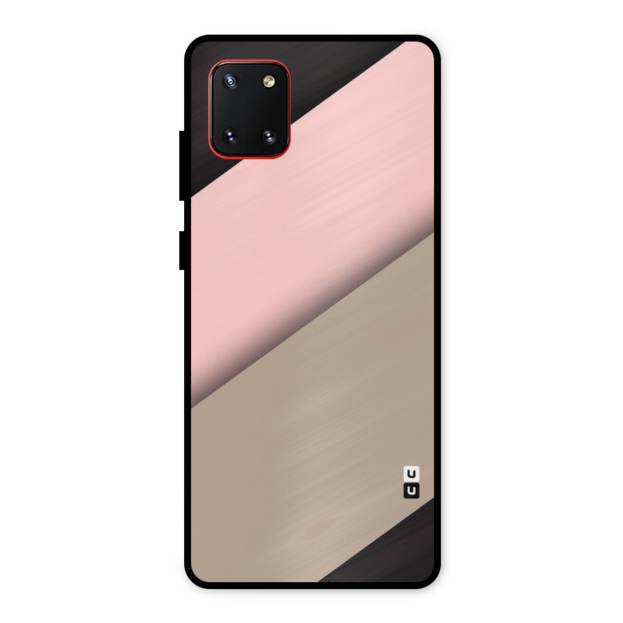Pink Diagonal Metal Back Case for Galaxy Note 10 Lite