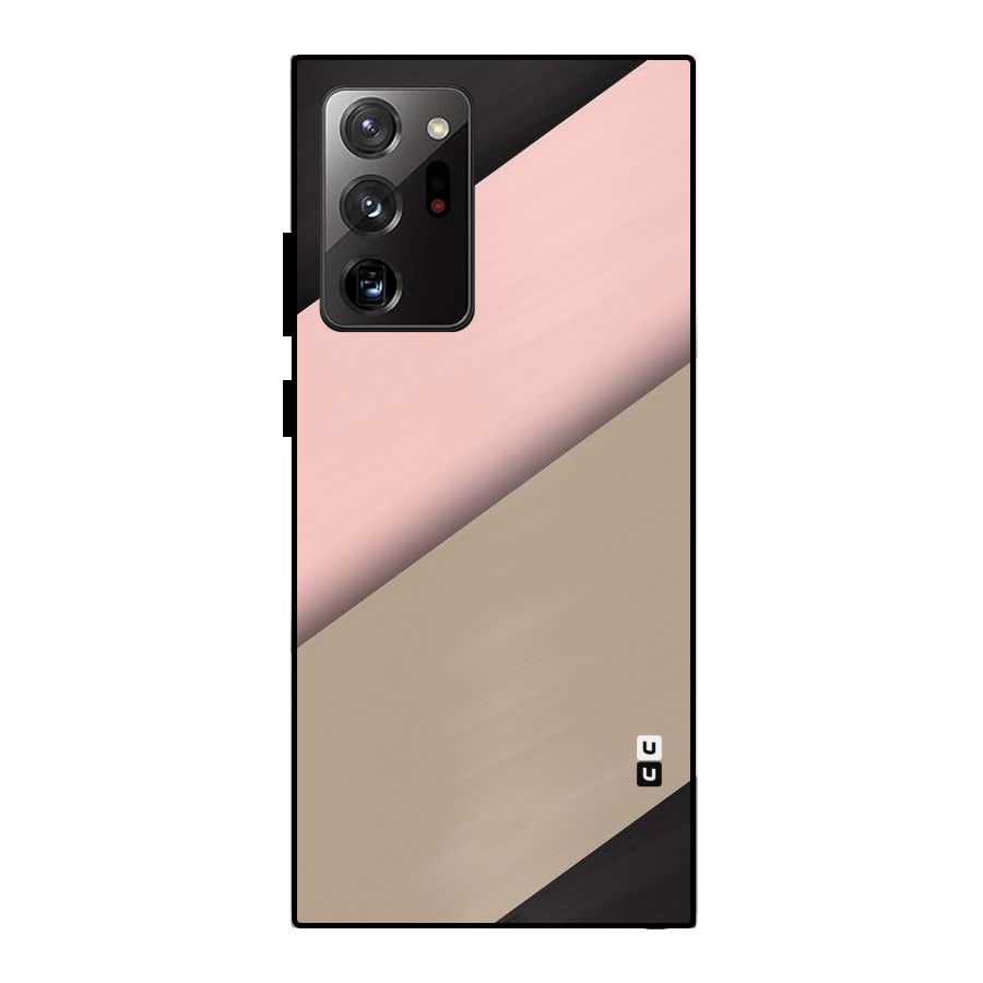 Pink Diagonal Metal Back Case for Galaxy Note 20 Ultra