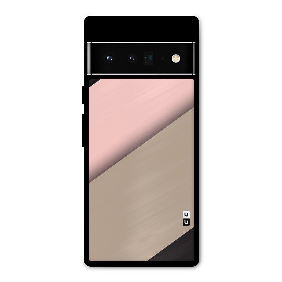 Pink Diagonal Metal Back Case for Google Pixel 6 Pro