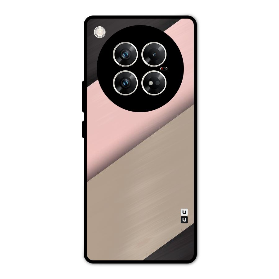Pink Diagonal Metal Back Case for Infinix Zero 40 5G