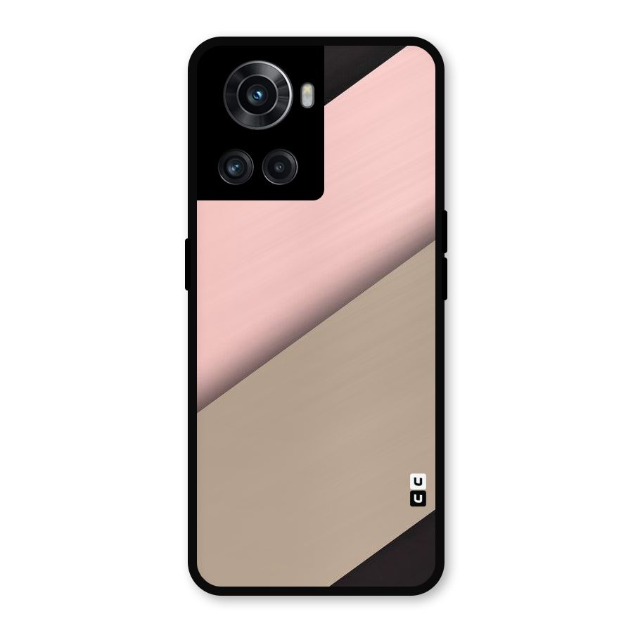 Pink Diagonal Metal Back Case for OnePlus 10R