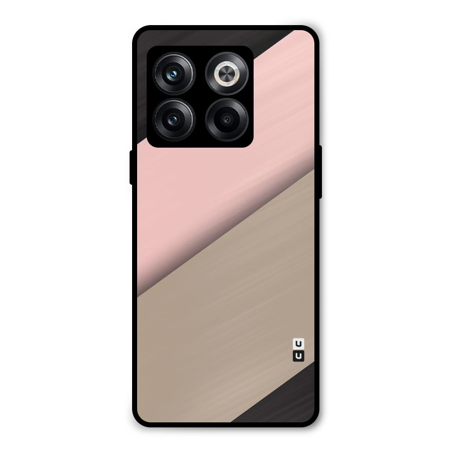 Pink Diagonal Metal Back Case for OnePlus 10T