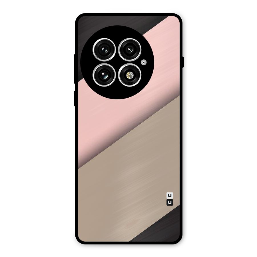Pink Diagonal Metal Back Case for OnePlus 13