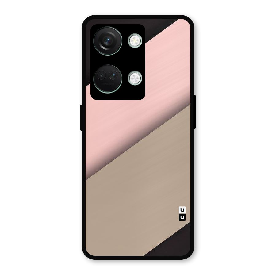 Pink Diagonal Metal Back Case for OnePlus Nord 3
