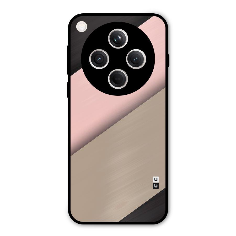 Pink Diagonal Metal Back Case for Oppo Find X8
