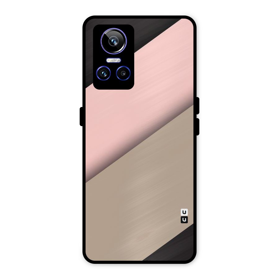 Pink Diagonal Metal Back Case for Realme GT Neo 3