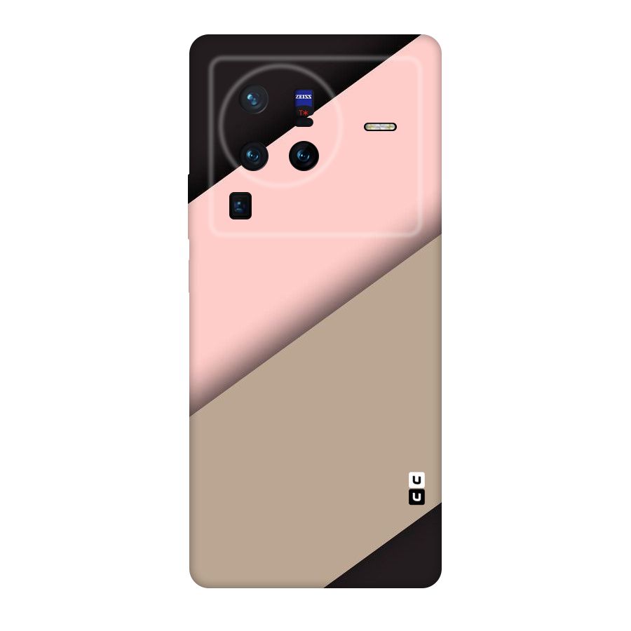 Pink Diagonal Original Polycarbonate Back Case for Vivo X80