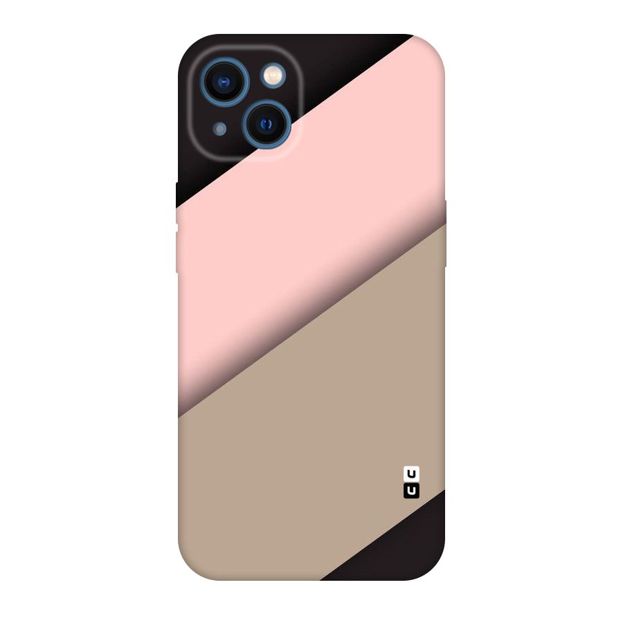 Pink Diagonal Original Polycarbonate Back Case for iPhone 13