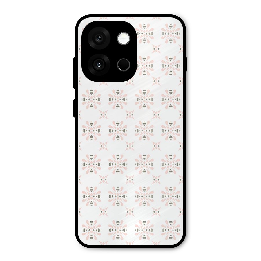 Pink Floral Pattern Metal Back Case for OnePlus 13s