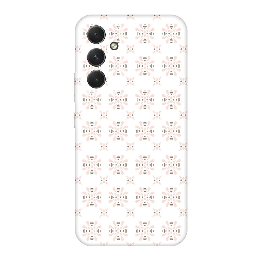 Pink Floral Pattern Original Polycarbonate Back Case for Galaxy A54
