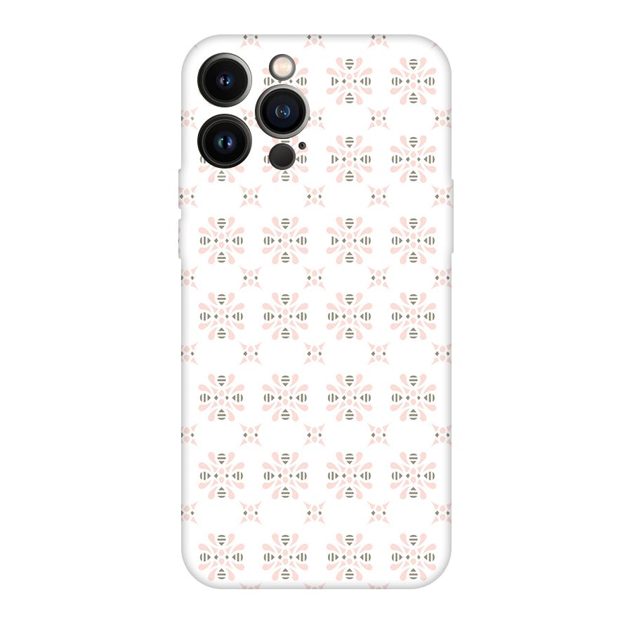 Pink Floral Pattern Original Polycarbonate Back Case for iPhone 13 Pro Max