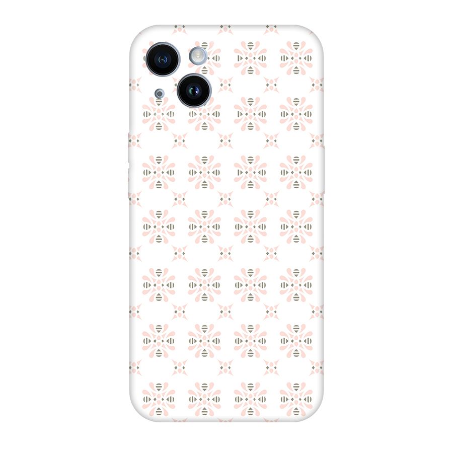 Pink Floral Pattern Original Polycarbonate Back Case for iPhone 14