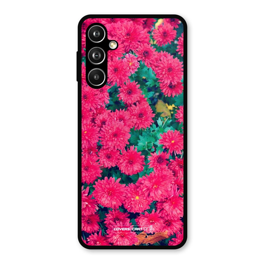 Pink Flowers Metal Back Case for Samsung Galaxy M54