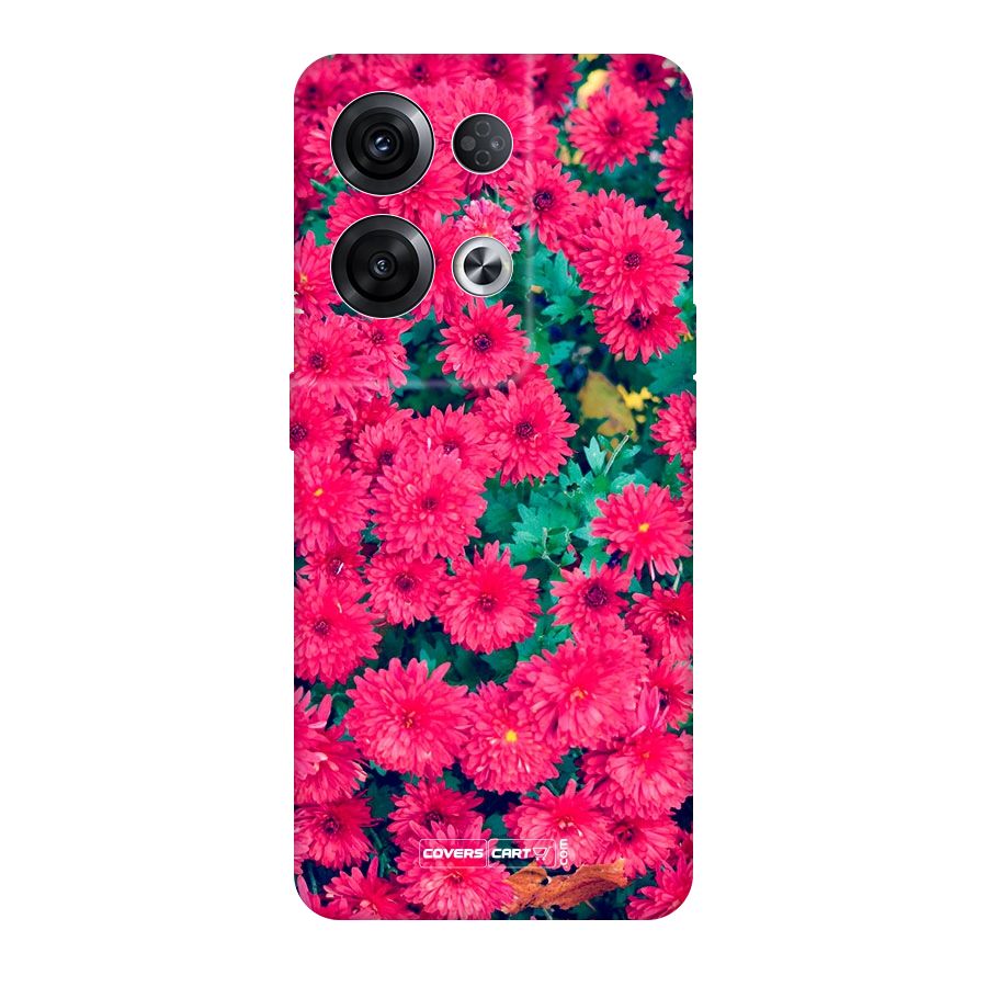 Pink Flowers Original Polycarbonate Back Case for Oppo Reno8 Pro 5G
