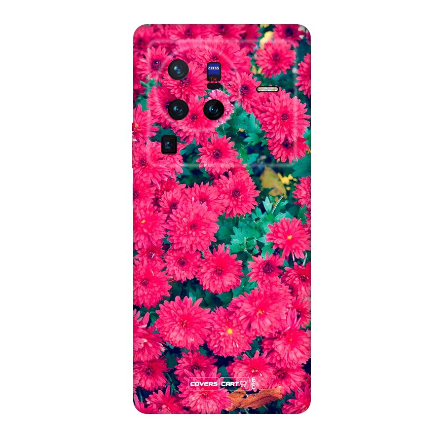 Pink Flowers Original Polycarbonate Back Case for Vivo X80