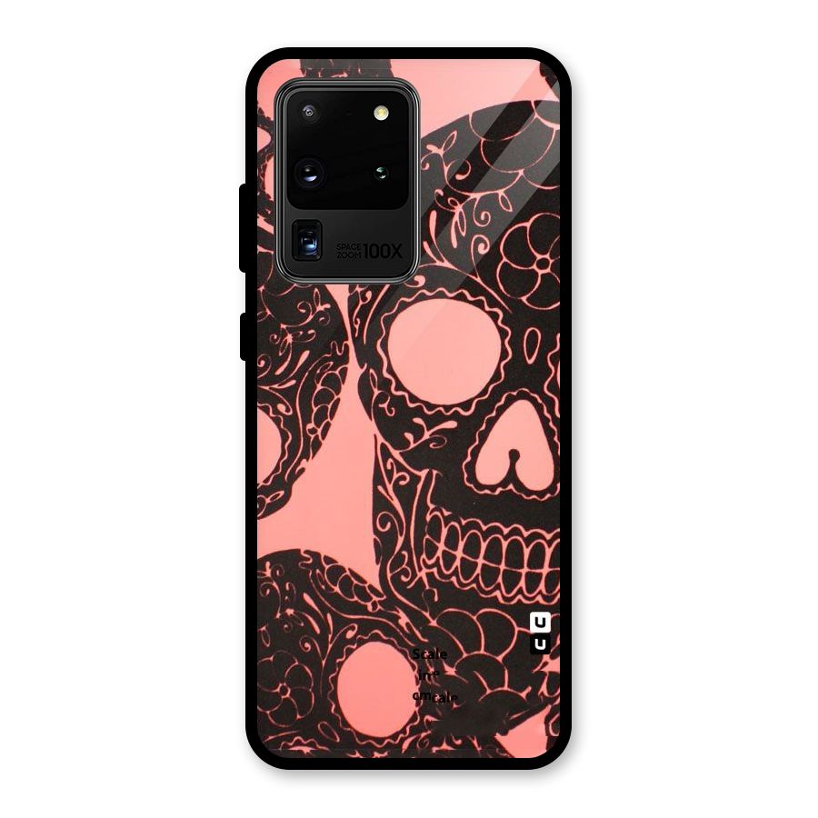 Pink Head Glass Back Case for Galaxy S20 Ultra