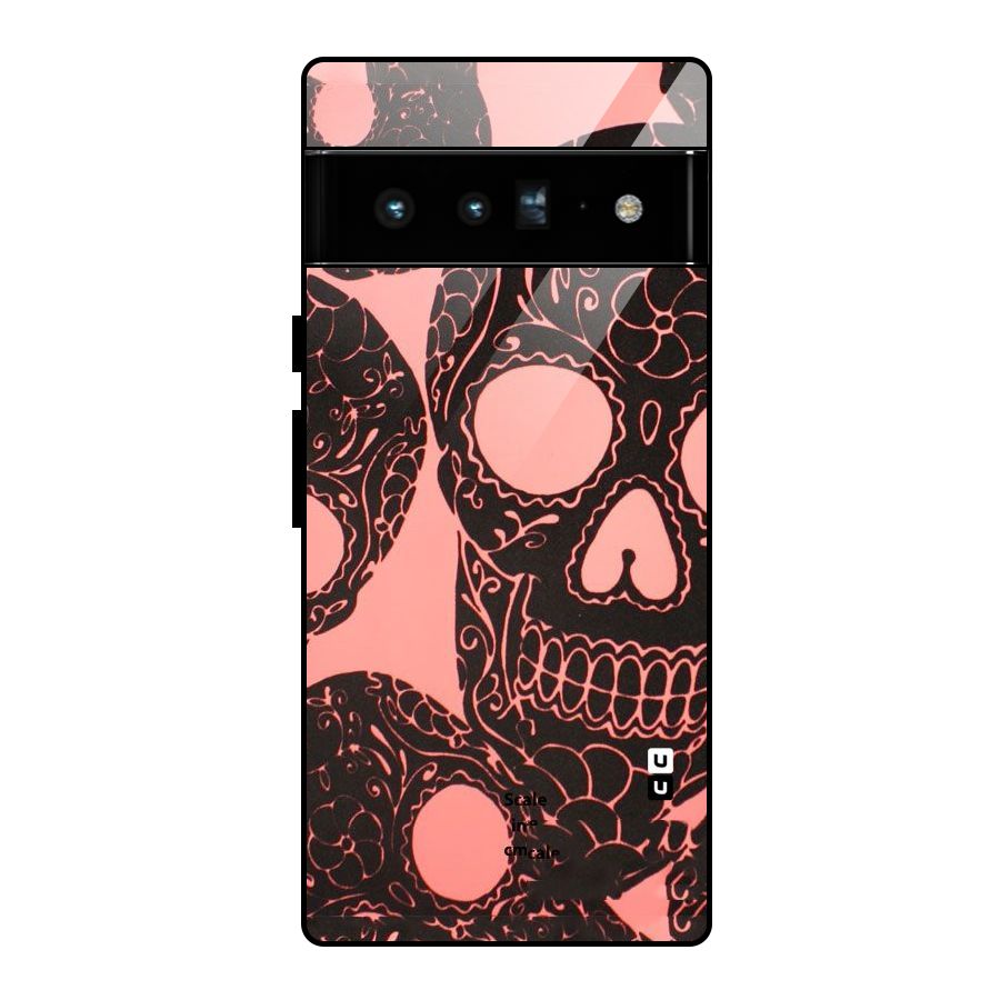Pink Head Glass Back Case for Google Pixel 6 Pro