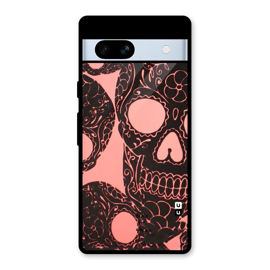 Pink Head Glass Back Case for Google Pixel 7a