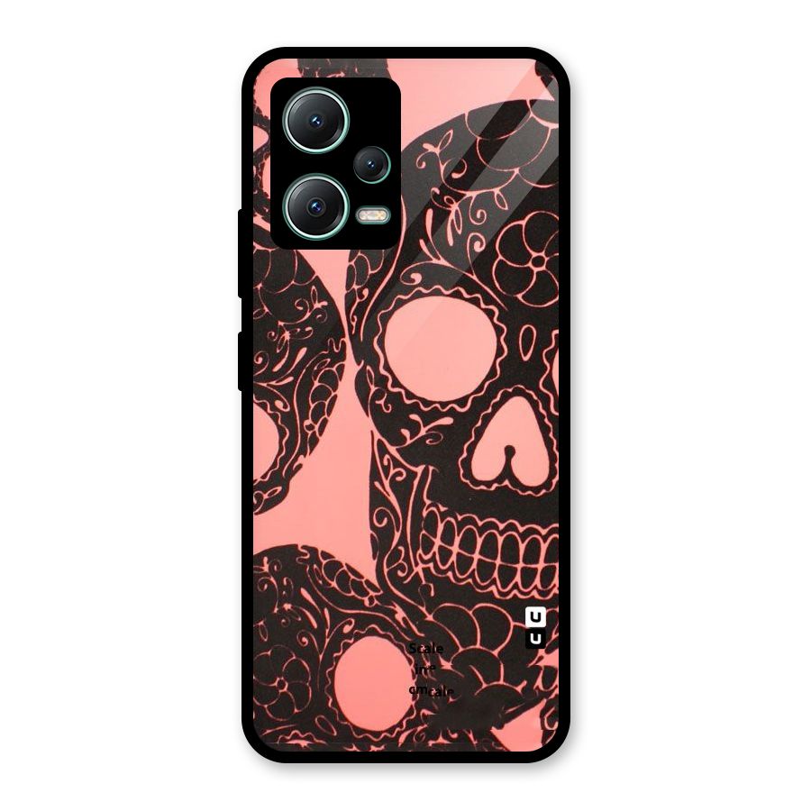 Pink Head Glass Back Case for Poco X5