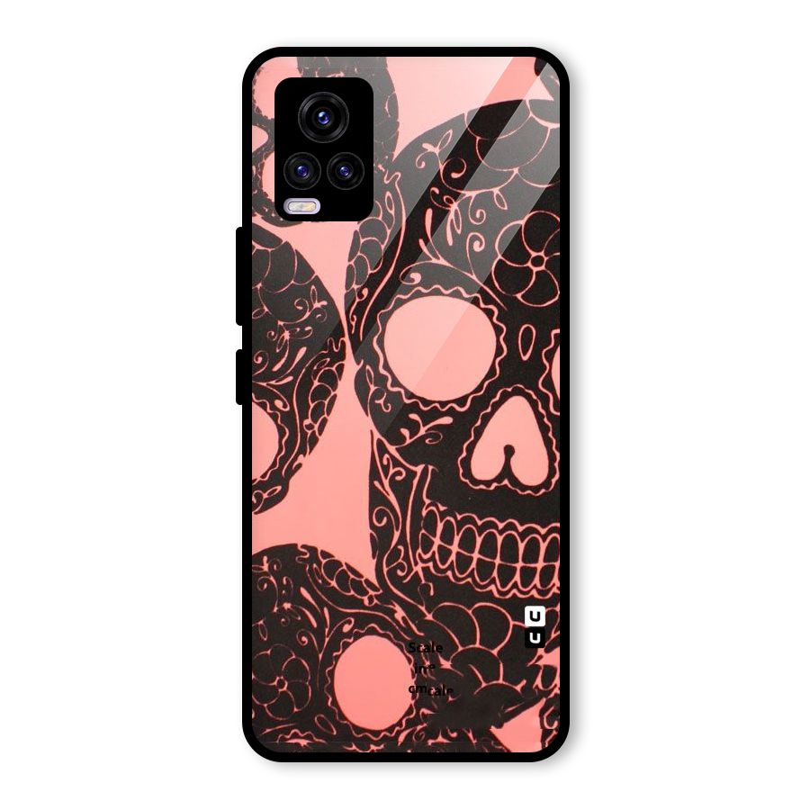 Pink Head Glass Back Case for Vivo V20 2021