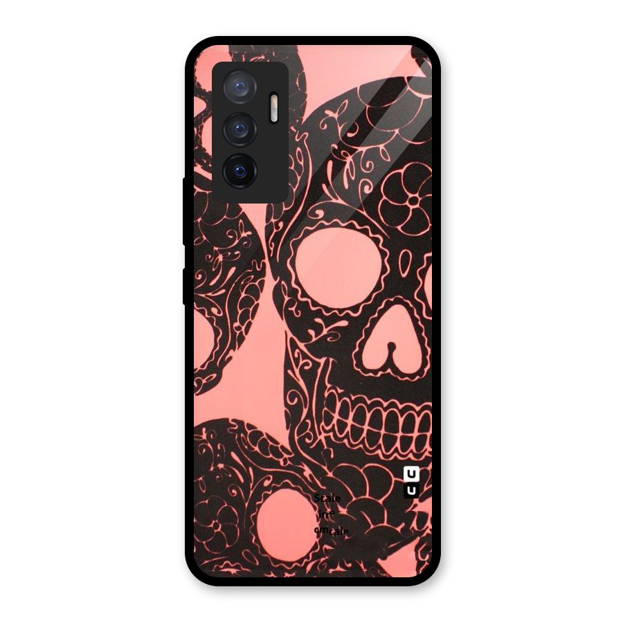 Pink Head Glass Back Case for Vivo V23e
