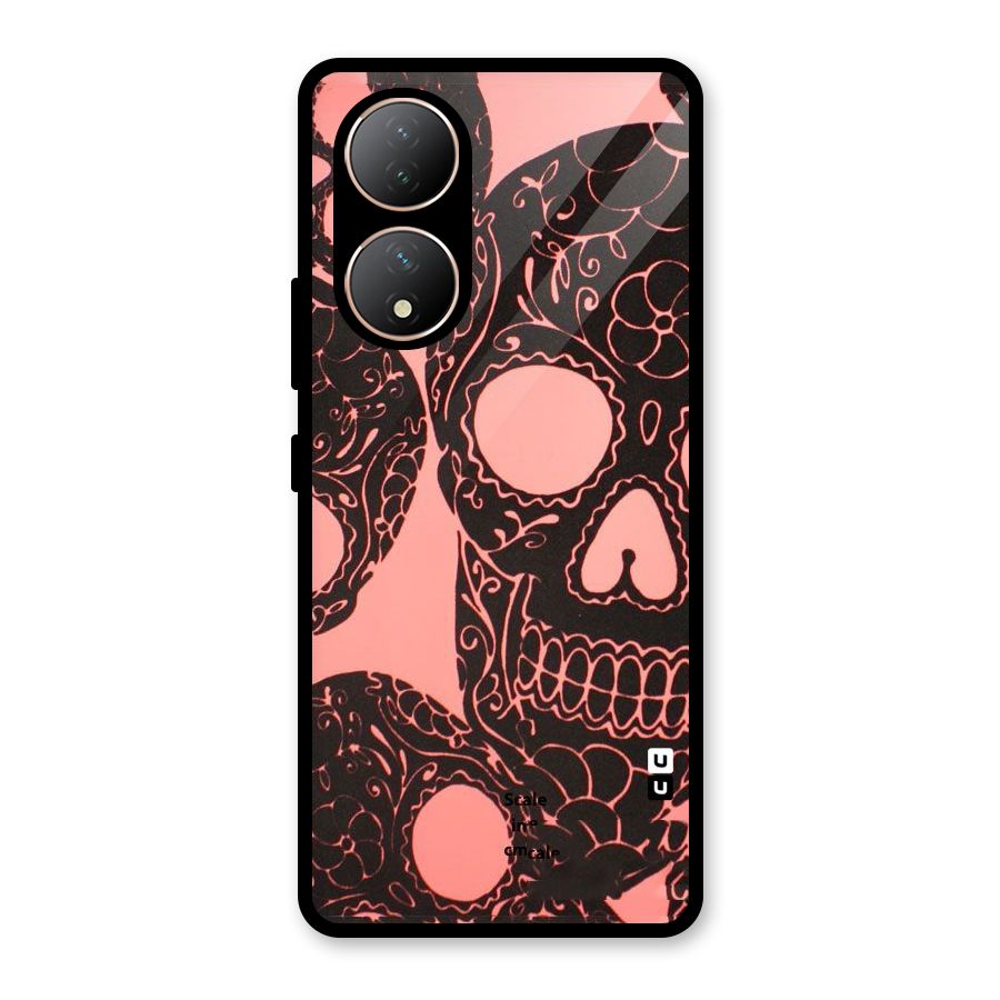 Pink Head Glass Back Case for Vivo Y100A