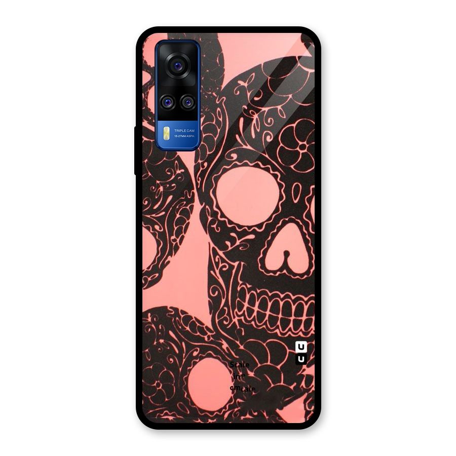 Pink Head Glass Back Case for Vivo Y31