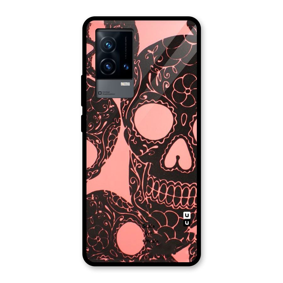 Pink Head Glass Back Case for iQOO 9 5G