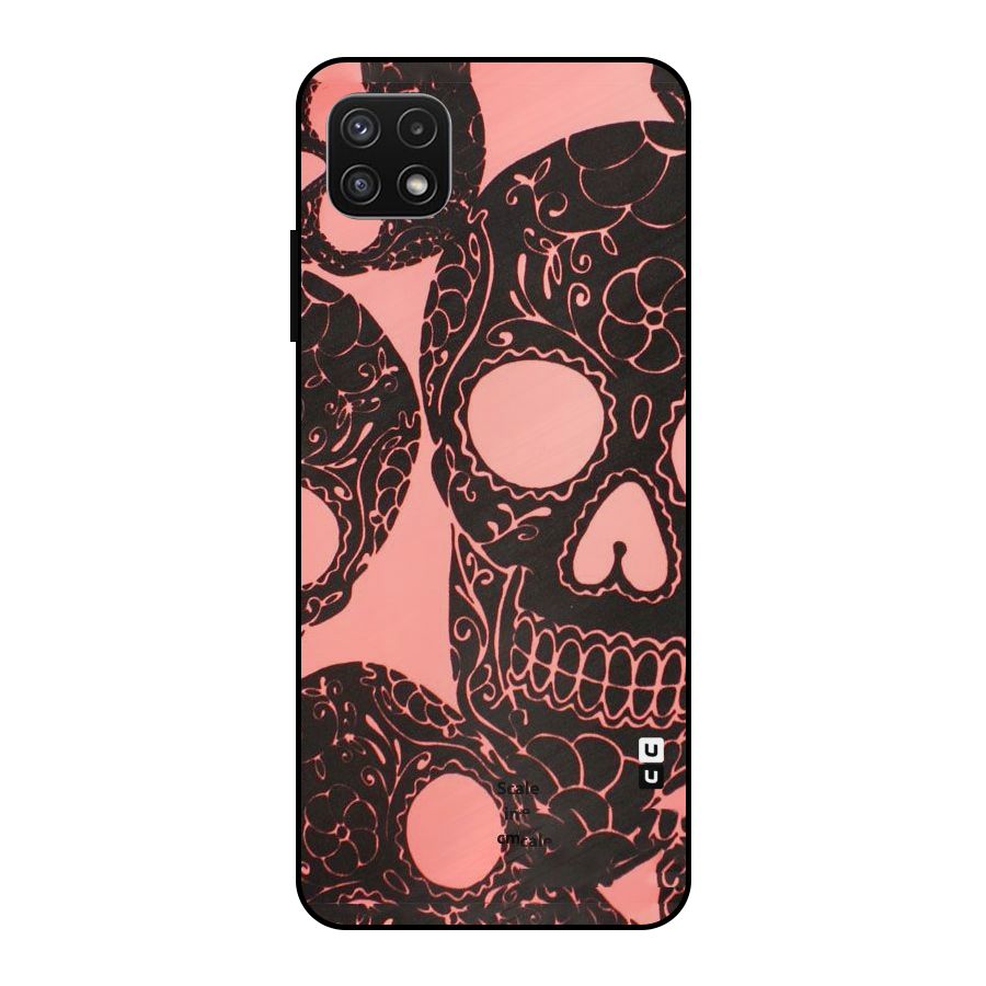 Pink Head Metal Back Case for Galaxy A22 5G