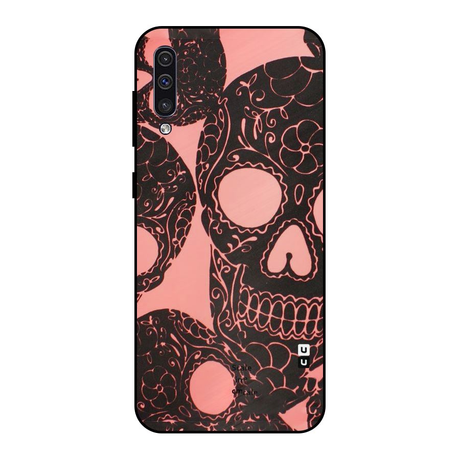 Pink Head Metal Back Case for Galaxy A50