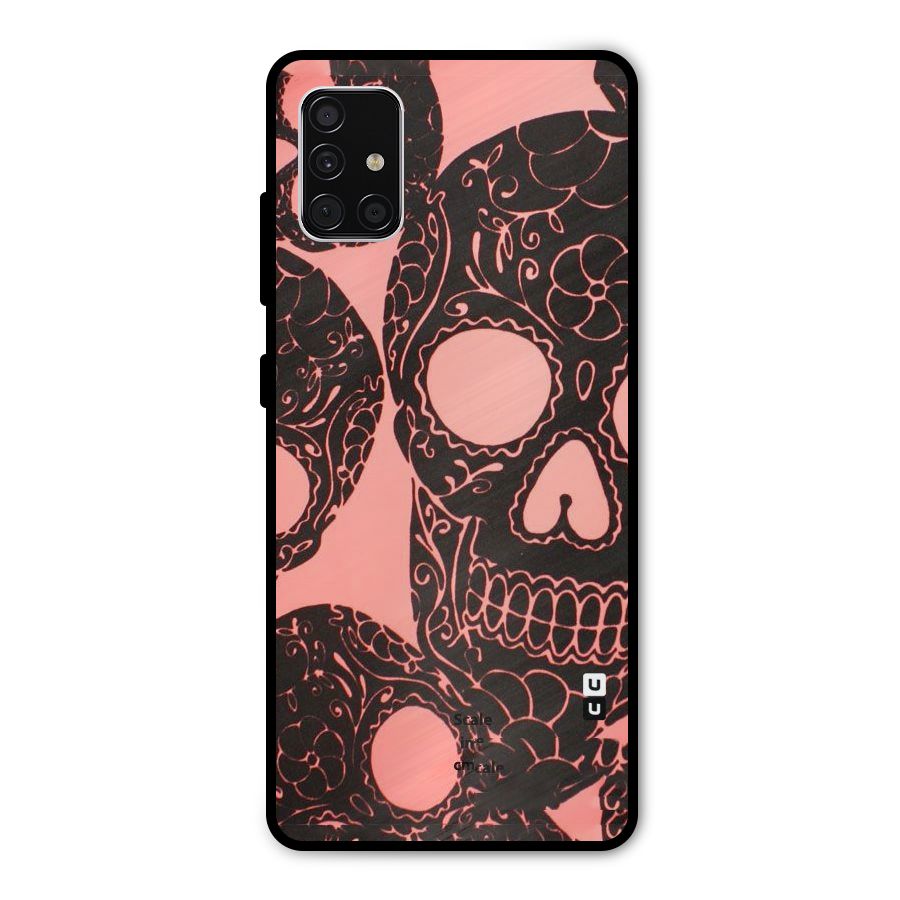Pink Head Metal Back Case for Galaxy A51