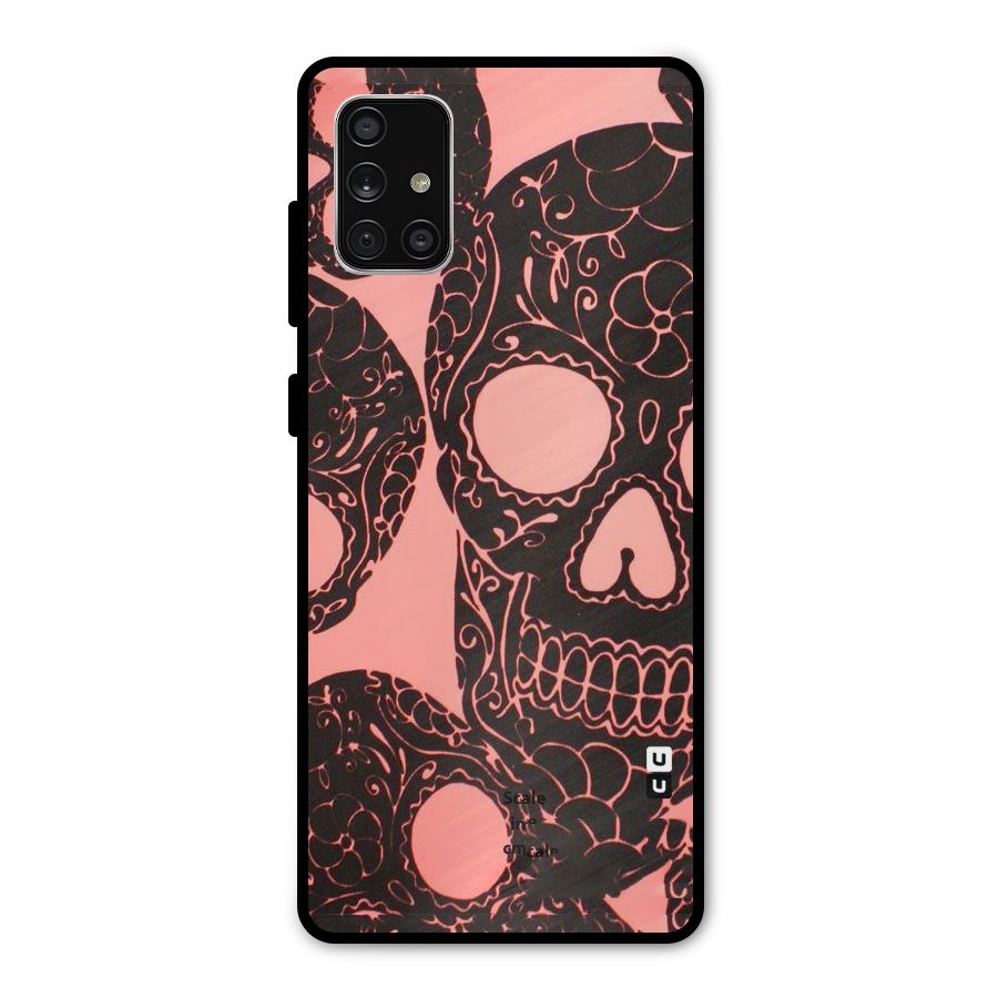 Pink Head Metal Back Case for Galaxy A71
