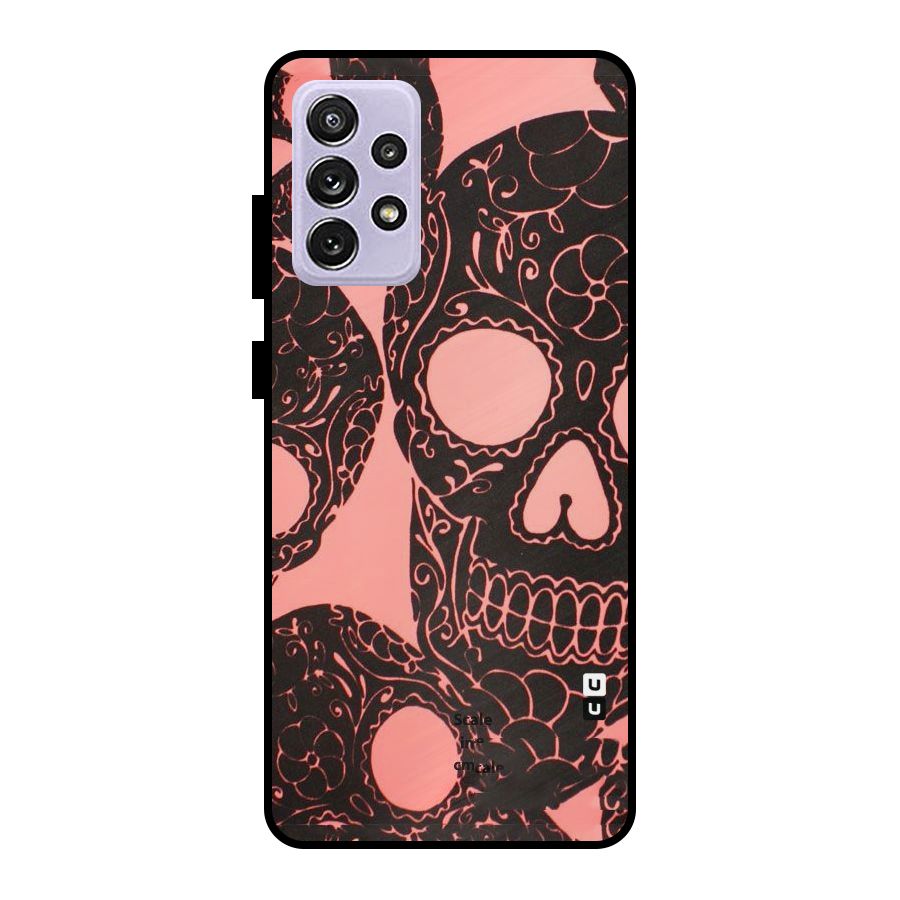 Pink Head Metal Back Case for Galaxy A72