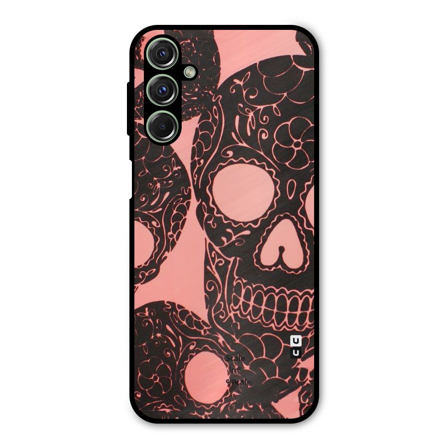 Pink Head Metal Back Case for Galaxy F34