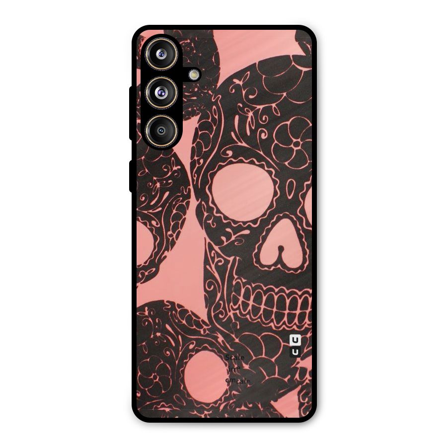 Pink Head Metal Back Case for Galaxy F55