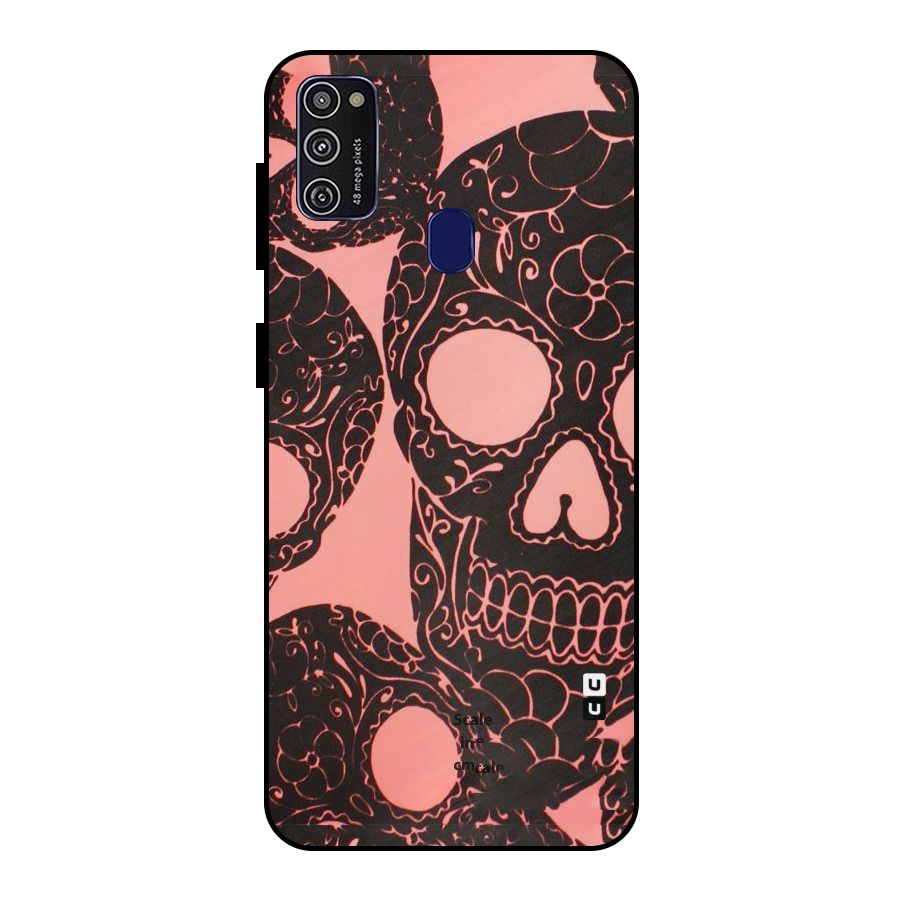 Pink Head Metal Back Case for Galaxy M30s