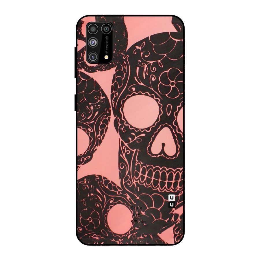 Pink Head Metal Back Case for Galaxy M31